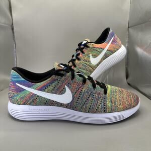 Nike LunarEpic Flyknit Shoes Mens Size 14 Multicolor Running Sneakers 843764-004